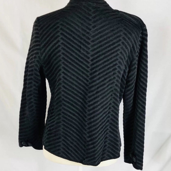 💼 Brenda French Rap Black Textured  Jacket 2 - Picture 5 of 8